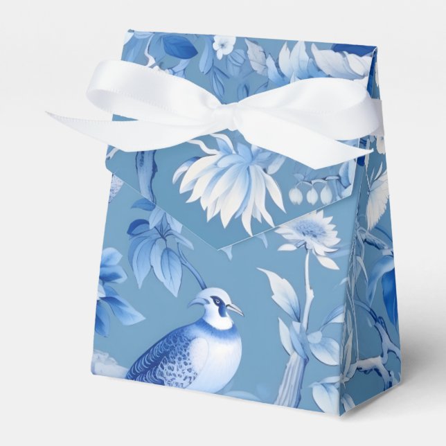 Chinoiserie Blue Favor Box (Front Side)