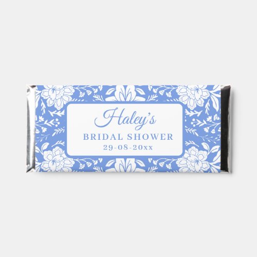 Chinoiserie Blue Floral Bridal Shower Hershey Bar Favors