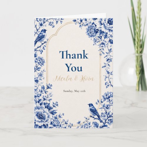 Chinoiserie Blue Housewarming Thank You Card