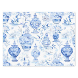 Chinoiserie Blue Tissue Paper