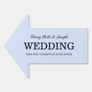 Chinoiserie Blue Wedding Yard Sign