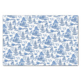 Blue White Floral Leaf Pattern Decoupage Tissue Paper | Zazzle