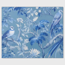 Chinoiserie Blue Wrapping Paper