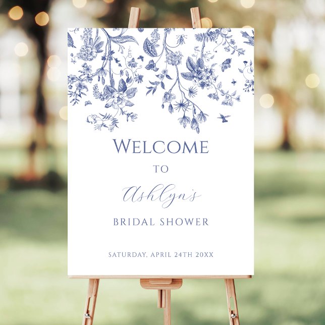Chinoiserie Bridal Shower Welcome Sign (Creator Uploaded)