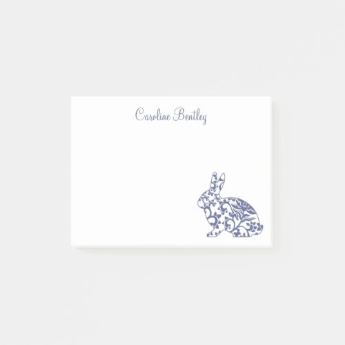 Chinoiserie Bunny Rabbit Notepad