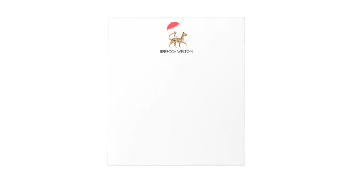 Chinoiserie Cheetah Note Pad | Zazzle