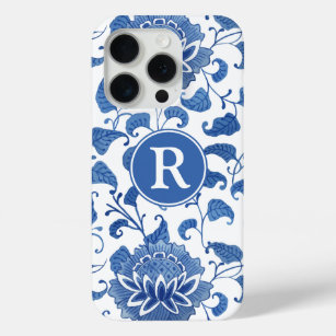 Chinoiserie Chic Blue And White Watercolor iPhone 15 Pro Case