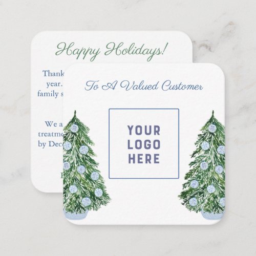 Chinoiserie Chic Company Logo Merry Christmas Note Card