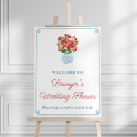 Chinoiserie Chic Holidays Wedding Shower Welcome 