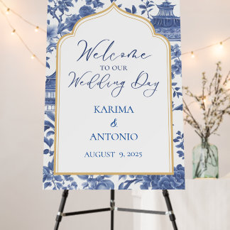 Chinoiserie Chic-tique Wedding Welcome Sign