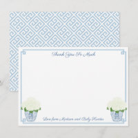 Chinoiserie Chic White Hydrangeas Boy Baby Shower