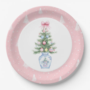 Chinoiserie Christmas Paper Plate