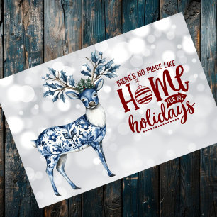 Chinoiserie Christmas Reindeer Merry Christmas Placemat