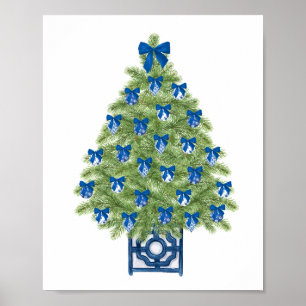 Chinoiserie Christmas Tree Art Print