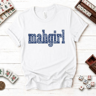 Chinoiserie Custom Back Name Mahgirl T-Shirt