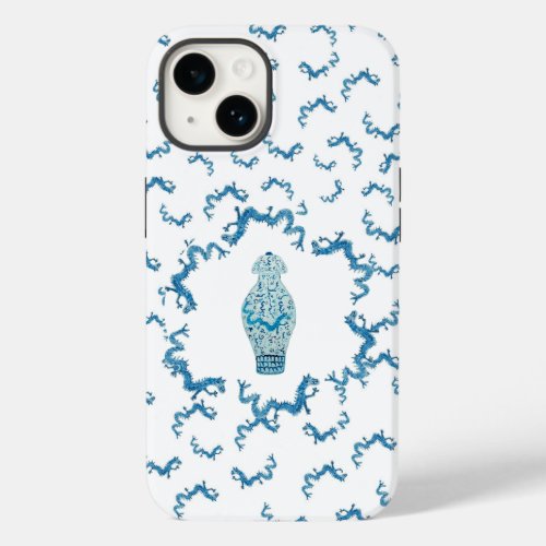 Chinoiserie Dragon Dragons Ginger Jar Jars  Case_M Case_Mate iPhone 14 Case