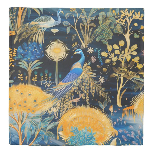 Chinoiserie Exotic Birds Botanical Pattern (10) Duvet Cover (Front)