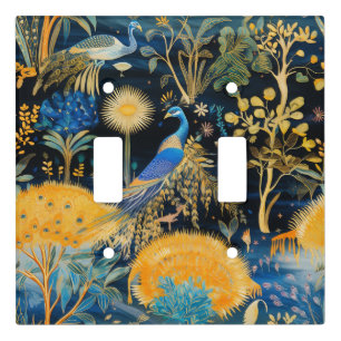 Chinoiserie Exotic Birds Botanical Pattern (10) Light Switch Cover