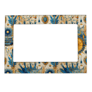 Chinoiserie Exotic Birds Botanical Pattern (1) Magnetic Frame