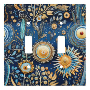 Chinoiserie Exotic Birds Botanical Pattern (2) Light Switch Cover
