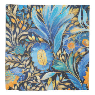 Chinoiserie Exotic Birds Botanical Pattern (3) Duvet Cover