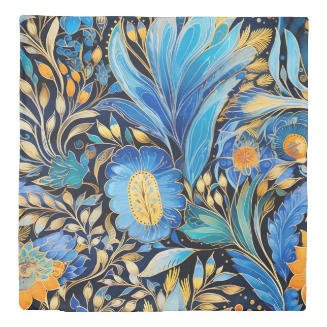 Chinoiserie Exotic Birds Botanical Pattern (3) Duvet Cover (Front)