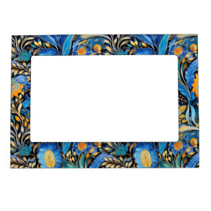 Chinoiserie Exotic Birds Botanical Pattern (3) Magnetic Frame