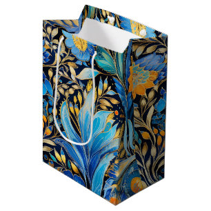Chinoiserie Exotic Birds Botanical Pattern (3) Medium Gift Bag