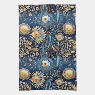 Chinoiserie Exotic Birds Botanical Pattern (4) Kitchen Towel