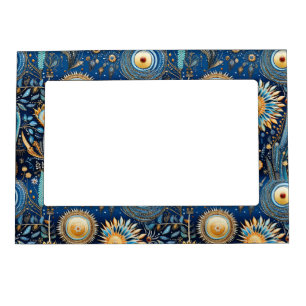 Chinoiserie Exotic Birds Botanical Pattern (4) Magnetic Frame