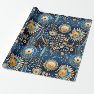 Chinoiserie Exotic Birds Botanical Pattern (4) Wrapping Paper