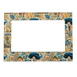 Chinoiserie Exotic Birds Botanical Pattern (6) Magnetic Frame