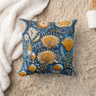 Chinoiserie Exotic Birds Botanical Pattern (7) Throw Pillow
