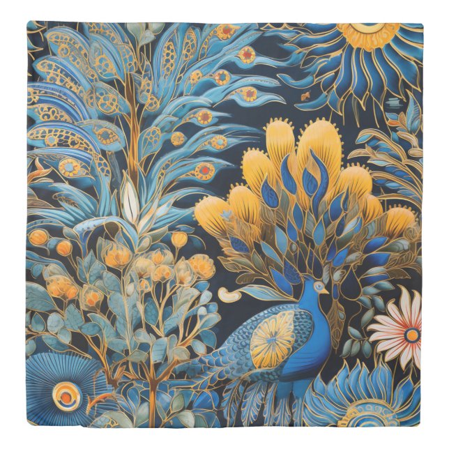 Chinoiserie Exotic Birds Botanical Pattern (8) Duvet Cover (Front)