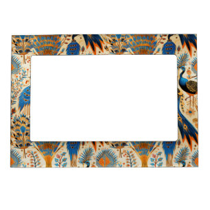 Chinoiserie Exotic Birds Botanical Pattern (8) Magnetic Frame