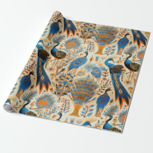 Chinoiserie Exotic Birds Botanical Pattern (8) Wrapping Paper