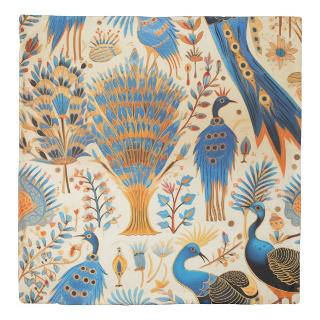 Chinoiserie Exotic Birds Botanical Pattern (9) Duvet Cover (Front)