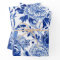 Chinoiserie Floral Bird Blue and White Decoupage