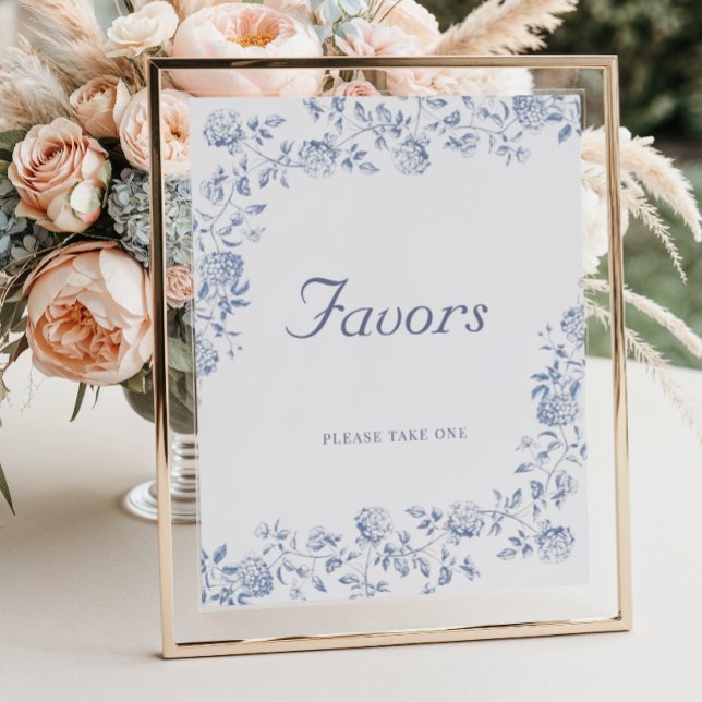 Chinoiserie Floral Bridal Shower Favors  Poster (Creator Uploaded)