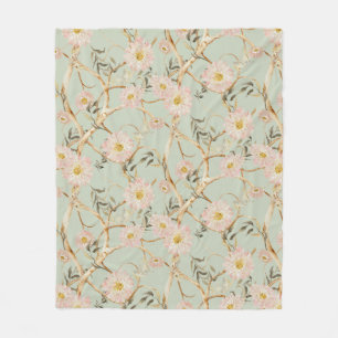Asian Flower Blankets Throws Zazzle