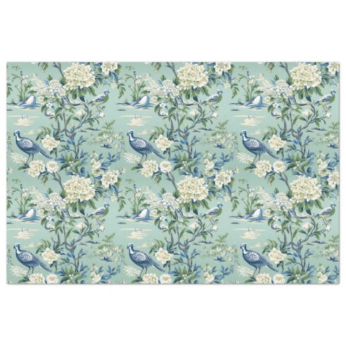 Chinoiserie Floral Pattern Tissue Paper