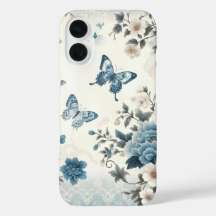 Chinoiserie Flowers and Butterflies iPhone 16 Case