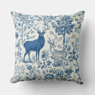 Chinoiserie Forest Animal Throw Pillow