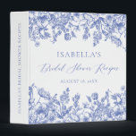 Chinoiserie French Vintage Blue Floral  3 Ring Binder<br><div class="desc">Organize in style with our Chinoiserie French Vintage Blue Floral 3-Ring Binder. The intricate blue floral pattern against a white background, paired with vintage French accents, creates a delightful and timeless accessory. Perfect for keeping your documents, photos, or recipes in order, this binder adds a touch of elegance to your...</div>