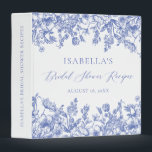 Chinoiserie French Vintage Blue Floral  3 Ring Binder<br><div class="desc">Organize in style with our Chinoiserie French Vintage Blue Floral 3-Ring Binder. The intricate blue floral pattern against a white background, paired with vintage French accents, creates a delightful and timeless accessory. Perfect for keeping your documents, photos, or recipes in order, this binder adds a touch of elegance to your...</div>