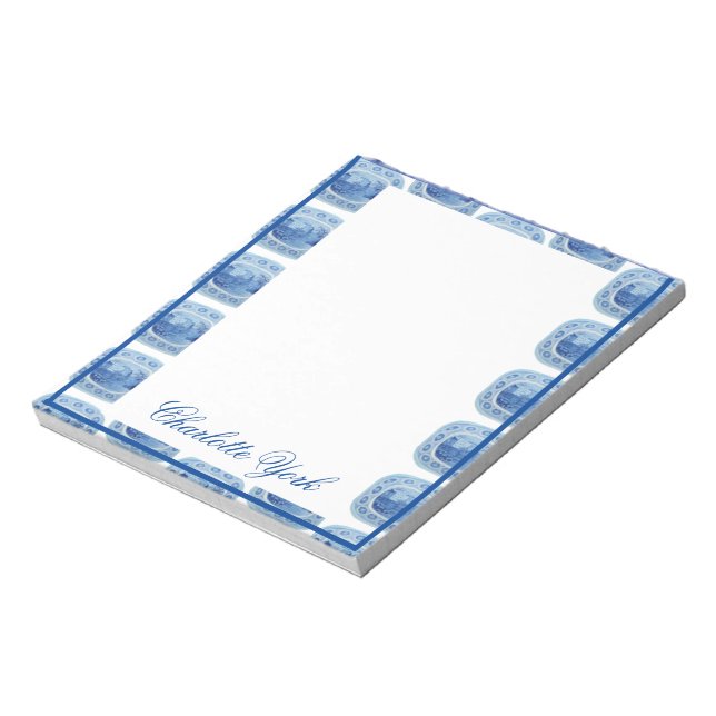 Chinoiserie Ginger Jar Jars  Notepad (Rotated)