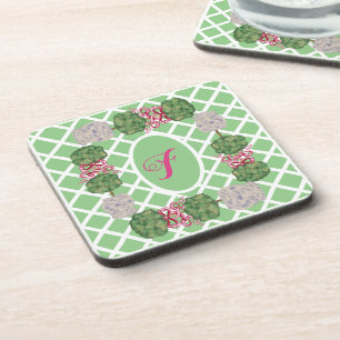 Chinoiserie Ginger Jar Jars Topiary Beverage Coaster