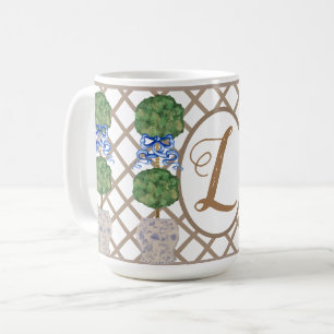 Chinoiserie Ginger Jar Jars Topiary Coffee Mug