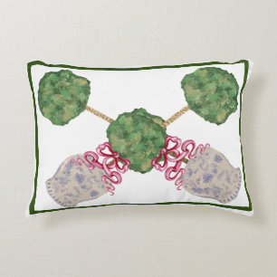Chinoiserie Ginger Jar Jars Topiary Topiaries Accent Pillow