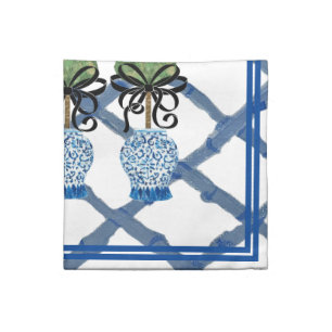 Chinoiserie Ginger Jar Napkins Cloth Napkins